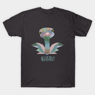 Funny Allegedly Ostrich T Shirt T-Shirt